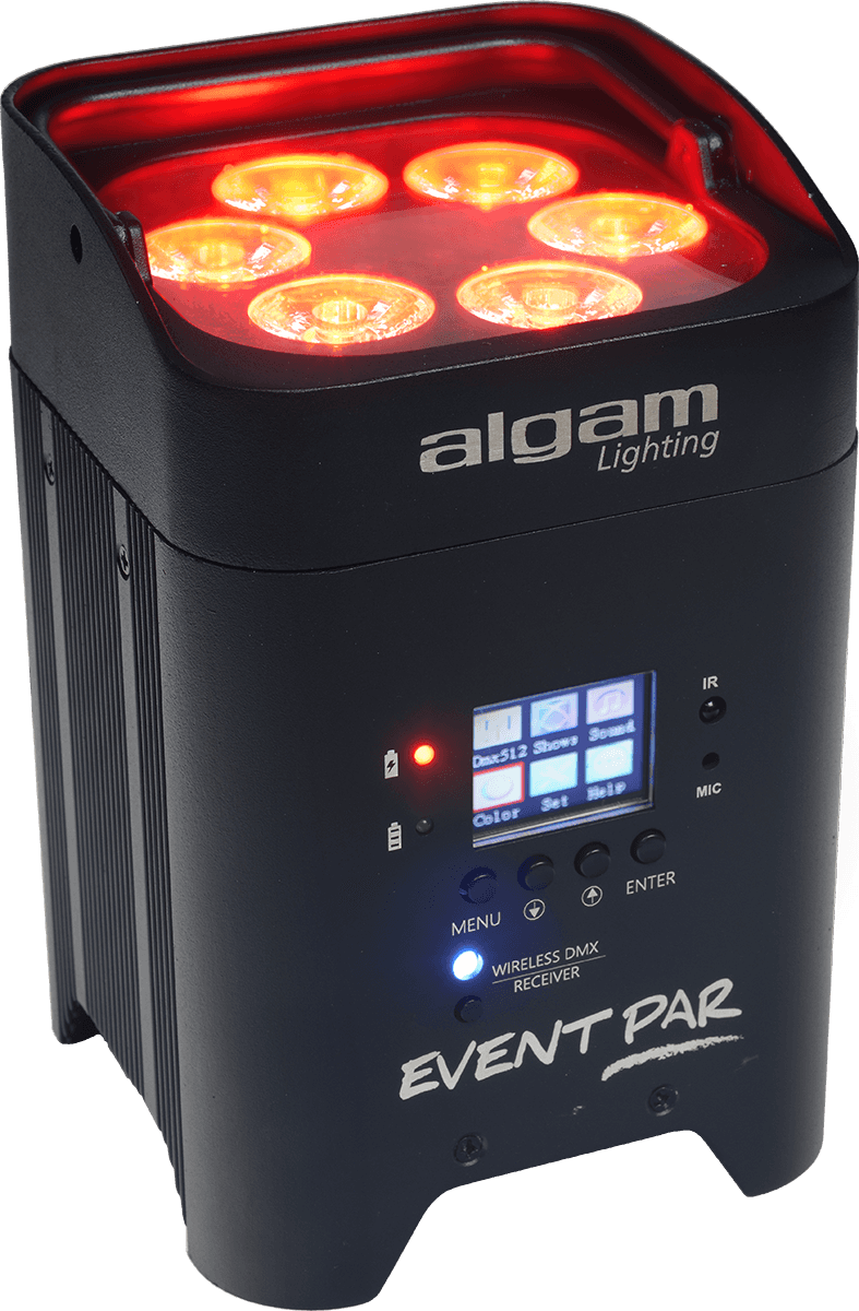 6 stuks Algam Lighting Eventpar in flightcase